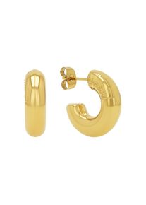 JOOP! JOOP Damen Paar Creolen "2039843", Edelstahl, gold, Edelstahl, Ohrringe
