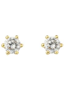 ONE ELEMENT Damen Paar Ohrhänger "0.25 ct Diamant Brillant Ohrringe Ohrstecker", Damen, 0,25 ct, Gelbgold 585-Gold-Diamanten, gold, Gelbgold 585,