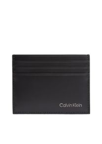 Calvin Klein Kartenetui "CK SMOOTH CARDHOLDER", schwarz, Lederimitat, Polyester, unifarben, Basic, Kleinlederwaren, Geldbörse, Kreditkartenetui mit