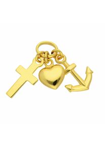 Adelia´s ADELIA ́S Damen Ketten-Anhänger "Damen 333 Gold Anhänger Glaube-Liebe-Hoffnung", Kinder, Gelbgold 333-Gold, gold, Gelbgold 333, Gold, Schmuckanhänger,