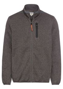 Camel Active Herren Strickjacke, grau, casual, Gr. S, unifarben, Web, Obermaterial: 100% Baumwolle, Strickjacken, in melierter Optik und mit