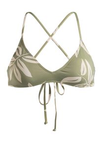 Roxy Damen Bade-Shirt "Beach Classics"oil grün leavin, Gr. L, 87% Nylon, 13% Elasthan, Bikini-Oberteile