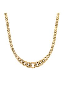 s.Oliver Damen Collier "2039749", Edelstahl, L: 45cm B: 4,2mm, gold, Edelstahl, B:4,2mm, Halsketten