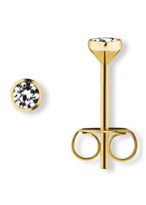 ONE ELEMENT Damen Paar Ohrhänger "Zirkonia Ohrringe Ohrstecker aus 333 Gelbgold", Damen, Gelbgold 333-Gold, gold, Gelbgold 333, Gold, Ohrringe,