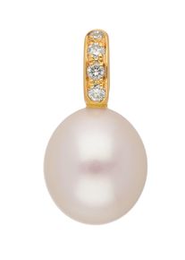 Adelia´s ADELIA ́S Damen Ketten-Anhänger "585 Gold Anhänger", 0.060 ct VVS = sehr sehr kleine Einschlüsse mit Brillant, Gold, gold, Gold, Schmuckanhänger, mit