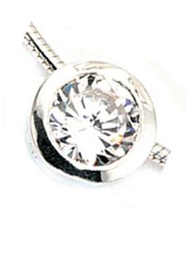 Jobo Damen Ketten-Anhänger "Anhänger mit Zirkonia", Silber 925 (Sterlingsilber), silber, Silber 925 (Sterlingsilber), Schmuckanhänger, rund 925