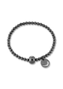 ONE ELEMENT Mädchen Silberarmband "Feder Armband aus 925 Silber Ø 54,0 mm mit Gummiband", silber, Armbänder, Damen Silber Schmuck Kugelkette Feder