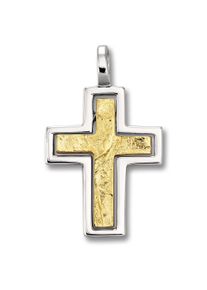 ONE ELEMENT Damen Ketten-Anhänger "Kreuz Anhänger aus 925 Silber", Silber 925 (Sterlingsilber), silber, Silber 925 (Sterlingsilber), Schmuckanhänger,