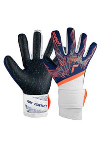 Reusch Kinder Torwarthandschuhe "Pure Contact Fusion Junior", blau, sportlich, Gr. 4, mehrfarbig, 84% Elastodien, 9% Polyester, 6% Polyamid, 1%