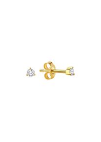 Vivance Damen Paar Ohrstecker "333/- Gelbgold glanz Zirkonia", ONE-SIZE, Gold, gelb, Gold, Ohrringe