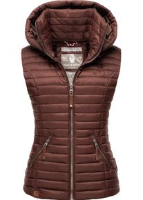 Navahoo Damen Steppweste "Shadaa", braun, modisch, Gr. XS, Oberstoff: 100% Nylon, Futter: 100% Polyester, Wattierung: 100% Polyester, Westen,