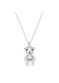 Damen Kette mit Anhänger "Anhänger Bär mit Zirkonia, Silber 925", 45cm, Silber 925 (Sterlingsilber), silber, Giorgio Martello MILANO, Silber 925