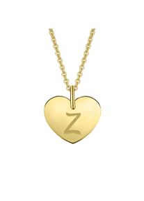ONE ELEMENT Damen Ketten-Anhänger "Herz Herz", Z, Gelbgold 333-Gold, gold, Gelbgold 333, Gold, Schmuckanhänger, mit Gravur Z Buchstaben Anhänger –