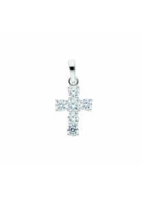 Adelia´s ADELIA ́S Damen Ketten-Anhänger "Damen & Herren 925 Silber Kreuz Anhänger mit Zirkonia", Damen,mit Zirkonia, Silber 925 (Sterlingsilber), silber,