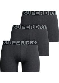 Superdry Herren Boxershorts "BOXER TRIPLE PACK", Gr. S, schwarz, Jersey, Obermaterial: 95% Baumwolle, 5% Elasthan, meliert, Unterhosen
