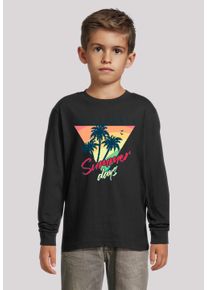 F4NT4STIC Mädchen T-Shirt "California Palmen Retro", schwarz, casual, Gr. 110, Obermaterial: 100% Baumwolle, Shirts, Premium Qualität