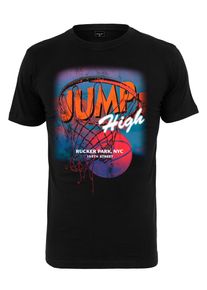 MisterTee Herren Kurzarmshirt "MisterTee Herren Jump High Tee", schwarz, casual, Gr. XL, unifarben, 100% Baumwolle, Shirts