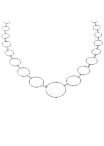 Celesta Damen Collierkettchen, 42 + 3cm, Silber 925 (Sterlingsilber), L: 45cm B: 25.0mm, weiß, Silber 925 (Sterlingsilber), B:25.0mm, Halsketten