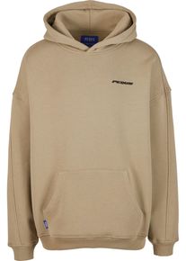 PEQUS Herren Kapuzensweatshirt "PEQUS PEQUS Plágia Chest Logo Hoodie", grau, Gr. L, 100% Baumwolle, Sweatshirts