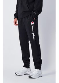 Champion Herren Jogginghose "Rib Cuff Pants", schwarz, sportlich, Gr. S, Obermaterial: 70% Baumwolle, 30% Polyester, Hosen