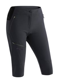 Maier Sports Damen Caprihose "Latit Capri Vario", schwarz, Gr. 40, 88% Polyester (recycelt), 12% Elasthan, Hosen, Damen Capri, kurze Wanderhose,