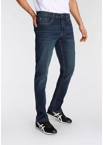 AJC Herren Comfort-fit-Jeans, blau, modisch, Gr. 33, unifarben, Denim/Jeans, Obermaterial: 84% Baumwolle, 14% Polyester, 2% Elasthan, Jeans, im