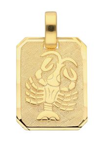 Adelia´s ADELIA ́S Damen Ketten-Anhänger "333 Gold Sternzeichen Anhänger Krebs", Krebs, Gold, gold, Gold, Schmuckanhänger, Goldschmuck für Damen & Herren