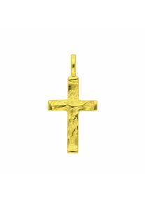 Adelia´s ADELIA ́S Damen Ketten-Anhänger "Damen & Herren 585 Gold Kreuz Anhänger", Damen, Gelbgold 585-Gold, gold, Gelbgold 585, Gold, Schmuckanhänger,