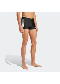 Herren Badehose "3S BLD BOXER", schwarz-weiß, sportlich, Gr. 10, adidas Performance, Obermaterial: 78% Polyamid, 22% Elasthan, Badehosen
