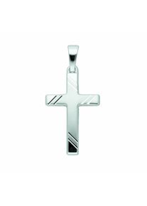 Adelia´s ADELIA ́S Damen Kreuzkette "Halskette - 585 Weißgold Kreuzkette mit Kreuz Anhänger aus", Weißgold 585-Gold, silber, Weißgold 585, Gold, Halsketten,