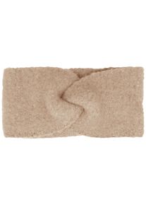 Damen Stirnband, braun, casual,klassisch,feminin, Capelli New York, meliert, Fleece, Kunstfaser, Mützen, mit Boucle-Optik