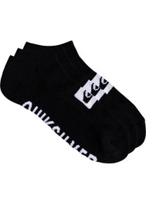 Quiksilver Herren Socken "3 ANKLE PACK", schwarz, Obermaterial: 71% Baumwolle, 27% Polyester, 2% Elasthan, Socken, Gr. 40-45