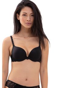 Mey Damen Push-up-BH "AMOROUS", Gr. 85, schwarz, Spitze, Obermaterial: 77% Polyamid, 23% Polyester, feminin, BHs, Spitze überzieht Steg und