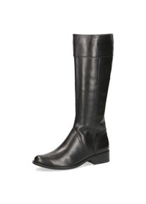 Caprice Damen Stiefel, Gr. 37, schwarz, Nappaleder, klassisch, Schuhe, Blockabsatz, Langschaft-Stiefel in Reiteroptik