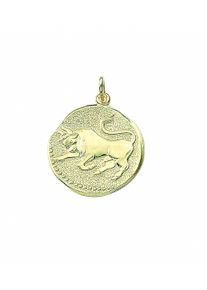 Adelia´s ADELIA ́S Damen Ketten-Anhänger "Damen & Herren 333 Gold Sternzeichen Anhänger Stier Ø 18,2 mm", Damen, Stier, Gelbgold 333-Gold, gold, Gelbgold 333,