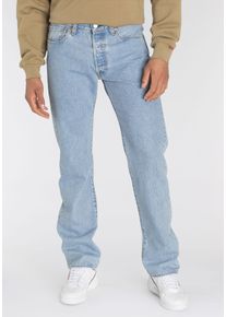 Levi's LEVI'S Herren Straight-Jeans "501 LEVI'S ORIGINAL", blau, casual, Gr. 30, Denim/Jeans, Obermaterial: 77% Baumwolle, 23% Lyocell, Jeans, mit