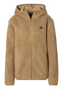 Tommy Jeans Herren Plüschjacke "TJM REG BADGE TEDDY ZIP TRU EXT"relic tan, casual, Gr. XXXL, unifarben, Sweatware, Obermaterial: 100% Polyester,