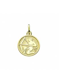 Adelia´s ADELIA ́S Damen Ketten-Anhänger "Damen & Herren 333 Gold Sternzeichen Anhänger Schütze Ø 11,8 mm", Damen, Schütze, Gelbgold 333-Gold, gold, Gelbgold