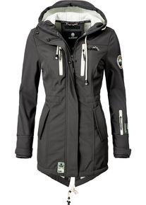 Marikoo Damen Funktionsmantel "Zimtzicke", grau, casual, Gr. XS, Oberstoff: 98% Polyester, 2% Elasthan, Futter: 100% Polyester, Ärmelfutter: 100%