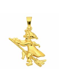 Adelia´s ADELIA ́S Damen Ketten-Anhänger "Damen 333 Gold Anhänger Hexe", Kinder, Gelbgold 333-Gold, gold, Gelbgold 333, Gold, Schmuckanhänger, Goldschmuck für