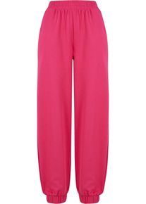 Urban Classics Damen Stoffhose "Urban Classics Damen", pink, Gr. XS, unifarben, 100% Baumwolle, Hosen