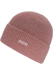 Chillouts Damen Beanie "Heike Hat", braun, klassisch, unifarben, Strick, Materialmix, Mützen, mit modischem Umschlag