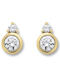 ONE ELEMENT Damen Paar Ohrhänger "Zirkonia Ohrringe Ohrstecker aus 333 Gelbgold", Damen,mit Zirkonia, Gelbgold 333-Gold, gold, Gelbgold 333, Gold,
