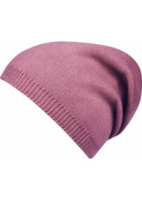 Damen Beanie, braun, feminin,klassisch,modisch,sportlich,casual, Capelli New York, unifarben, Feinstrick, Strick, Materialmix, Mützen, mit feinem