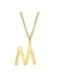 ONE ELEMENT Damen Ketten-Anhänger "Buchstabe M Buchstaben Anhänger aus 333 Gelbgold", M, Gelbgold 333-Gold, gold, Gelbgold 333, Gold,
