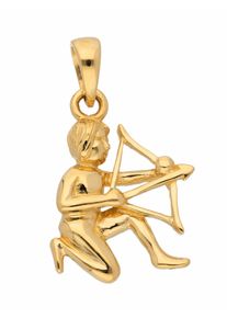 Adelia´s ADELIA ́S Damen Ketten-Anhänger "585 Gold Sternzeichen Anhänger Schütze", Schütze, Gold, gold, Gold, Schmuckanhänger, Goldschmuck für Damen & Herren