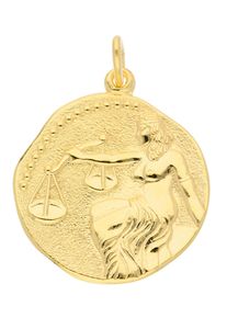 Adelia´s ADELIA ́S Damen Ketten-Anhänger "333 Gold Sternzeichen Anhänger Waage Ø 18,2 mm", Waage, Gold, gold, Gold, Schmuckanhänger, Goldschmuck für Damen &