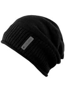 Chillouts Damen Beanie "Etienne Hat", schwarz, casual,klassisch,modisch,sportlich, unifarben, Strick, Feinstrick, Baumwolle, Mützen, mit dezentem