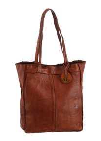 Harbour 2nd Damen Shopper "Elbe 1", braun, Leder, Taschen, aus Leder mit typischen Marken-Anker-Label und Schmuckanhänger