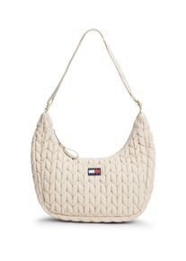 Tommy Jeans Damen Schultertasche "TJW URBAN X-BODY QUILTED", beige, Textil, unifarben, Taschen, Damen Umhängetasche, Tragetasche in modischer